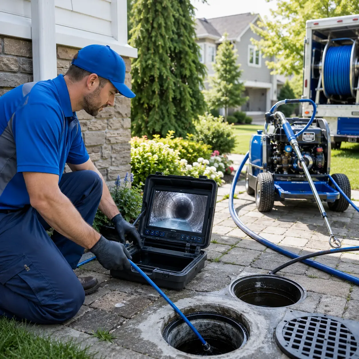Outdoor drain cleaning professionals serving Yorkville, OH